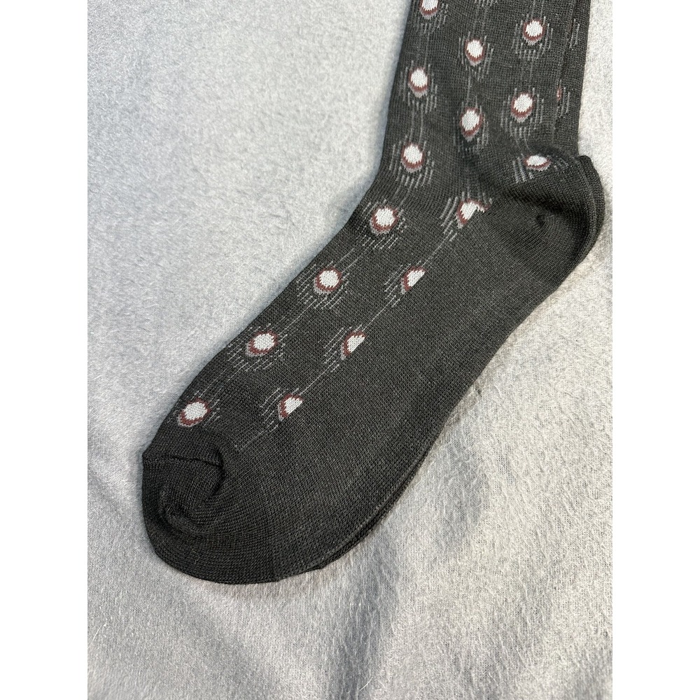 Givenchy Monsieur Socks Mens Size 10-13 Pattern Dress Business Acrylic Nylon - Picture 6 of 6